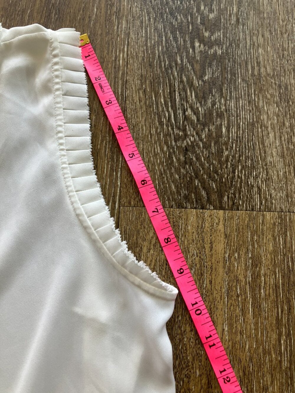 J. Crew Ruffled Fancy Neutral Tank Top - Picture 7 of 7